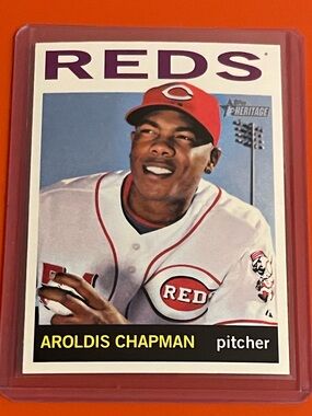 Aroldis Chapman #493 2013 Topps Heritage Baseball Trading Card